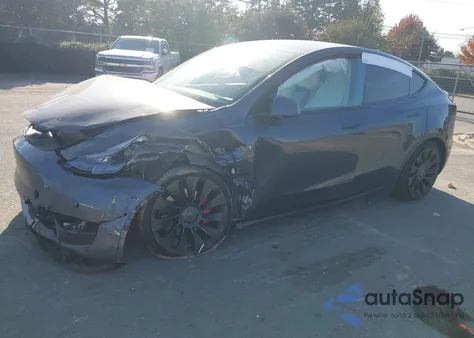 2022 Tesla Model Y Performance Dual Motor All-Wheel Drive из США, поврежденный, VIN 7SAYGDEF1NF368587